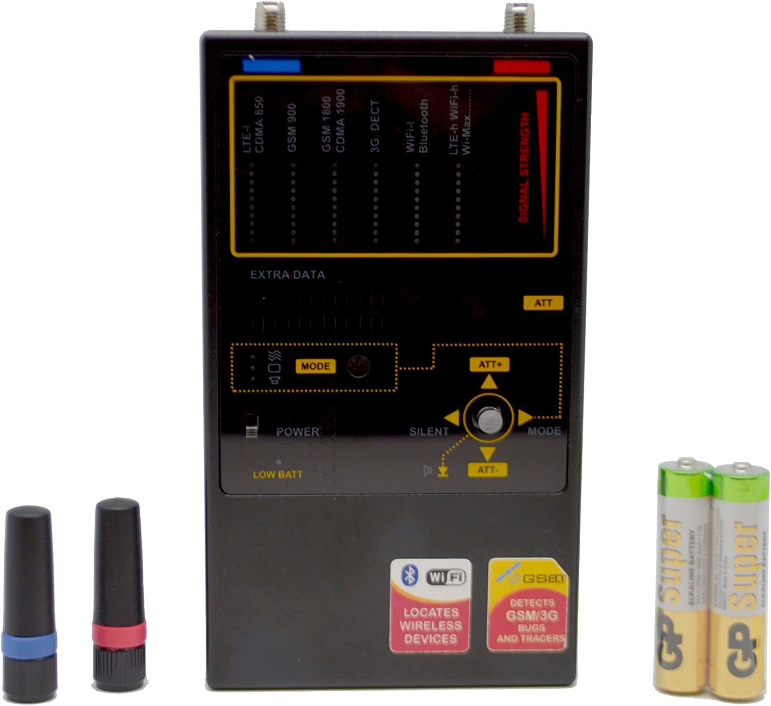 Defcon Iprotect By Discoverit Dd1207 Multi Channel Signal Detector For Digital Wireless Protocols, Black